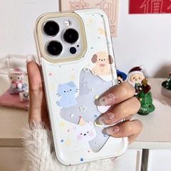 星星動物們iPhone15promax手機殼12蘋果13 14 15軟殼xr 78p大孔11