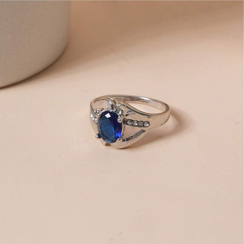 Huajie wish Europe and the United States cross-border explosions 18K sapphire ring fashion exquisite women's holiday ring direct sales Huajie wish Europe and the United States cross-border explosions 18K sapphire ring fashion exquisite women's holiday ring direct sales