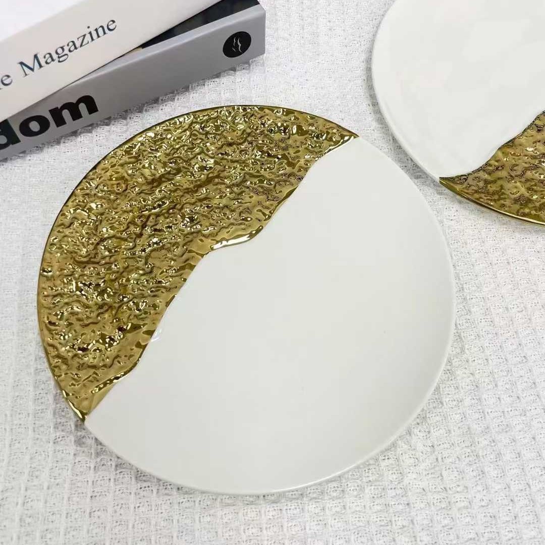 8inch 하프 패턴 디스크(금색 테두리가 없는 금색)