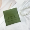 Green jewelry bag
