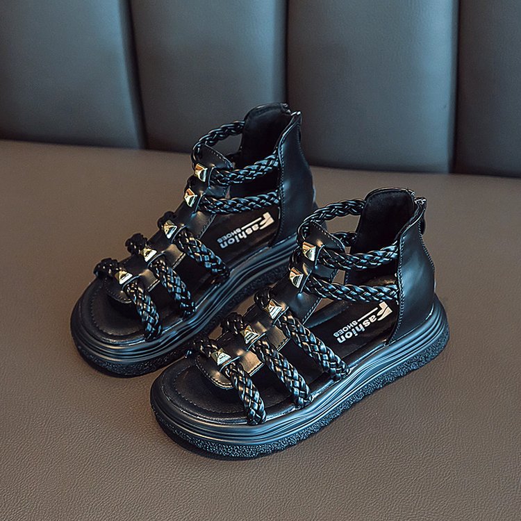 Girls' Breathable Summer Sandals – Princess-Inspired Sporty Strappy Sandals For Big Kids (Sizes 26-37)_voghion.com