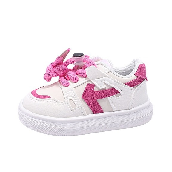 2025 nuevas zapatillas de deporte de otoño para niños, zapatos deportivos para niñas, zapatos de trbottomía para bebés pequeños, zapatos de suela blanda para bebés al por mayor