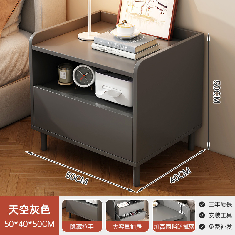 Mesita de noche moderno minimalista Nuevo Hogar dormitorio mesita de noche rack de almacenamiento simple gabinete cabecera pequeño armario