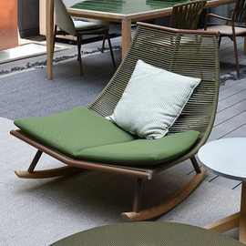 摇椅躺椅懒人椅户外庭院藤椅阳台室外摇椅成人小型摇椅网红摇摇椅