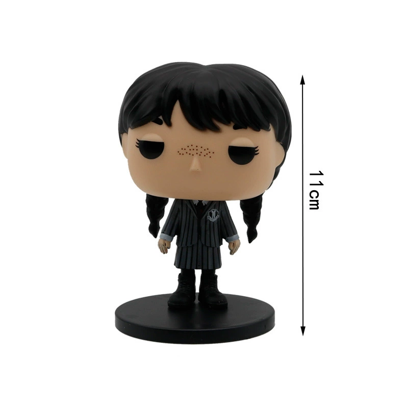 Cross -border POP 4 -inch Wednesday Adam's hand -n офисная модель 2 модели с базовым тортовым декором
