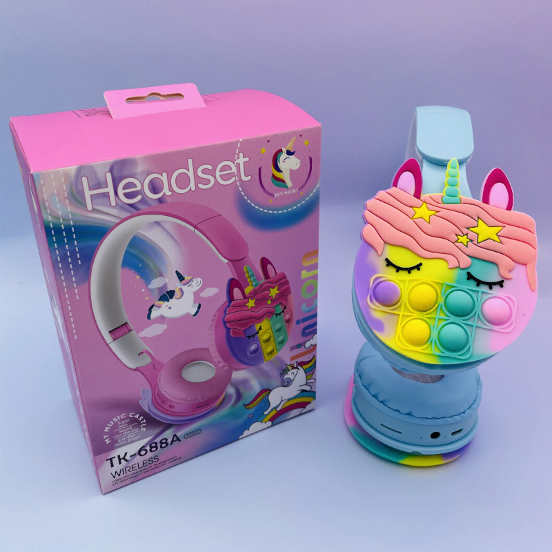 TK688 Super Standby Life Unicorn Cartoon Headset Foldable Subwoofer Headset Bluetooth Headset TK688 Super Standby Life Unicorn Cartoon Headset Foldable Subwoofer Headset Bluetooth Headset