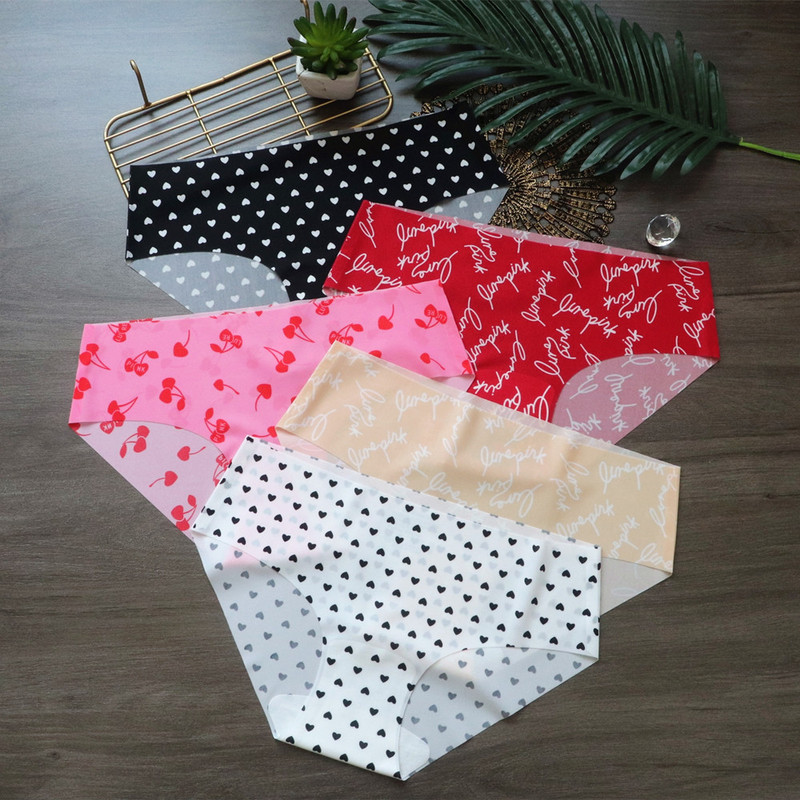 Category a - Printed Thin Women's 7A Antibacterial Seamless Underwear Women's Ice Silk Breathable Low Waist Women's Briefs One Piece Category a - Printed Thin Women's 7A Antibacterial Seamless Underwear Women's Ice Silk Breathable Low Waist Women's Briefs One Piece