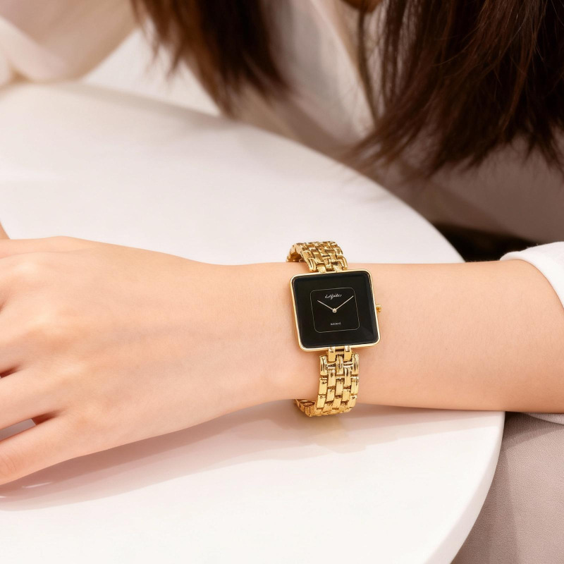 Laipute Fashionable Simple Square Quartz High-End Couple Watches for Men and Women Middle East Export Popular Cross-Border Factory