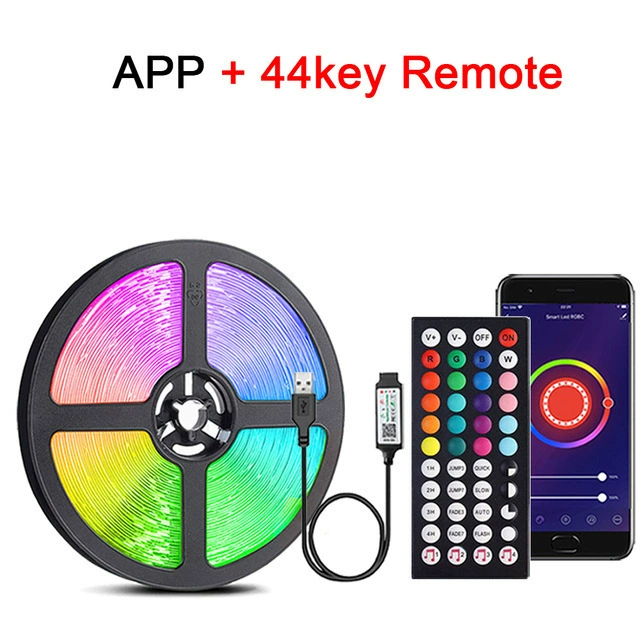 Лента RGB световая сетка набор 44 клавиши 5V Bluetooth музыка 5050/2835 низкое напряжение USB ТВ фоновая LED лента