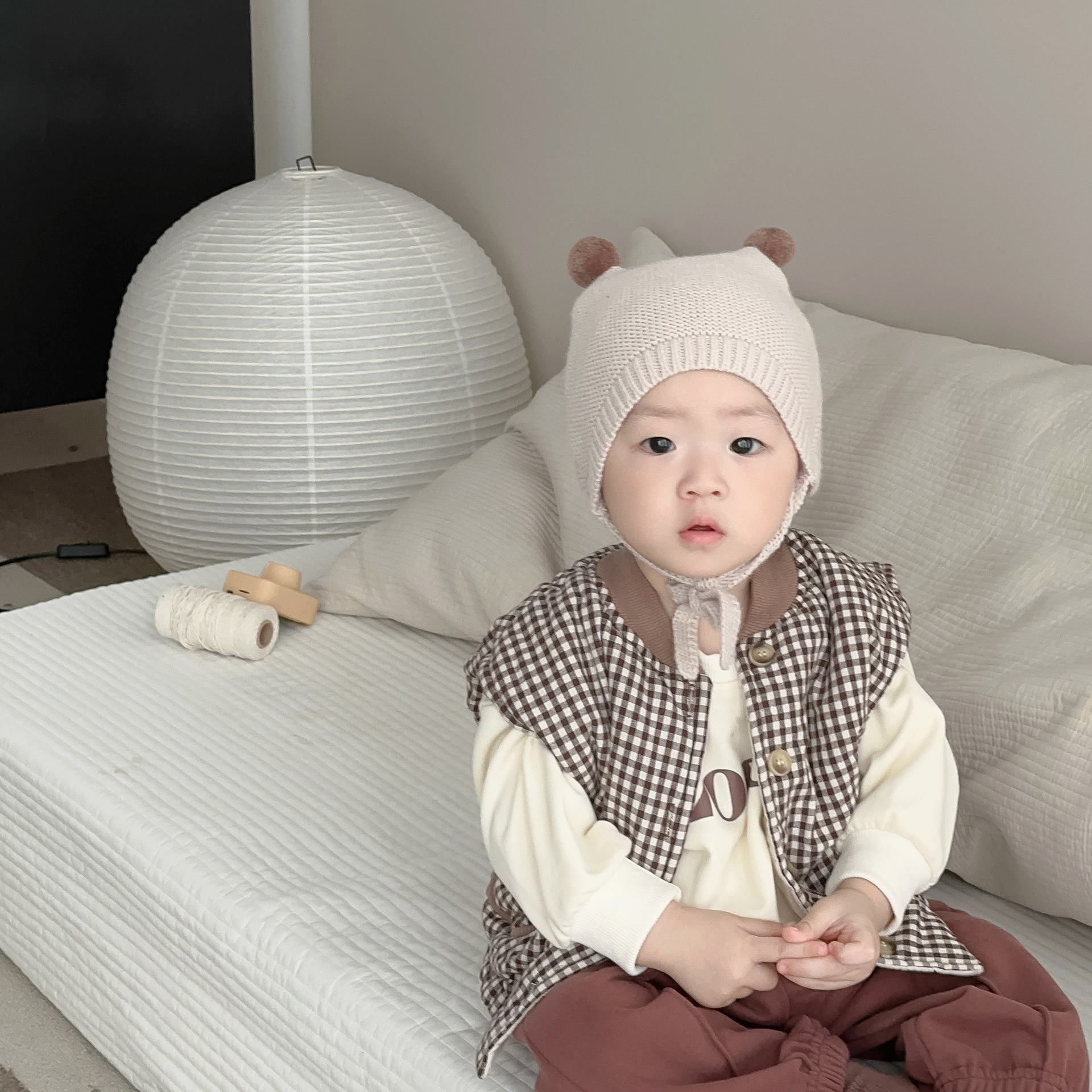Niños y Niñas ropa de abrigo chaleco bebé Outwear 2023 Otoño e Invierno estilo coreano ropa de bebé Chaleco de algodón