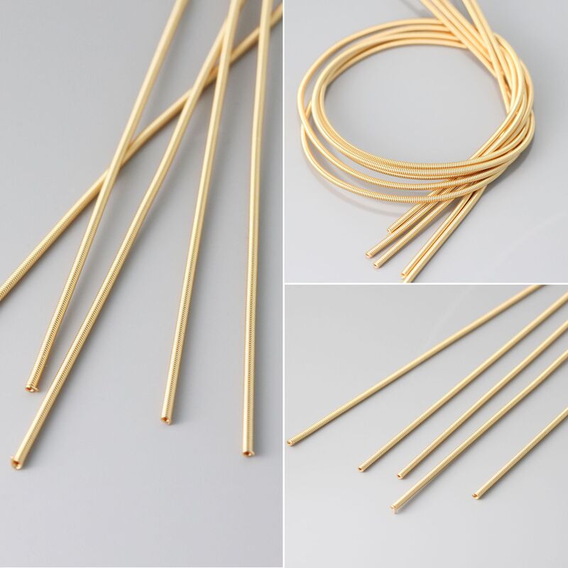 Color retaining 14K gold copper wire soft spring pipe fittings diy winding string memory steel ring bracelet collar sleeve material