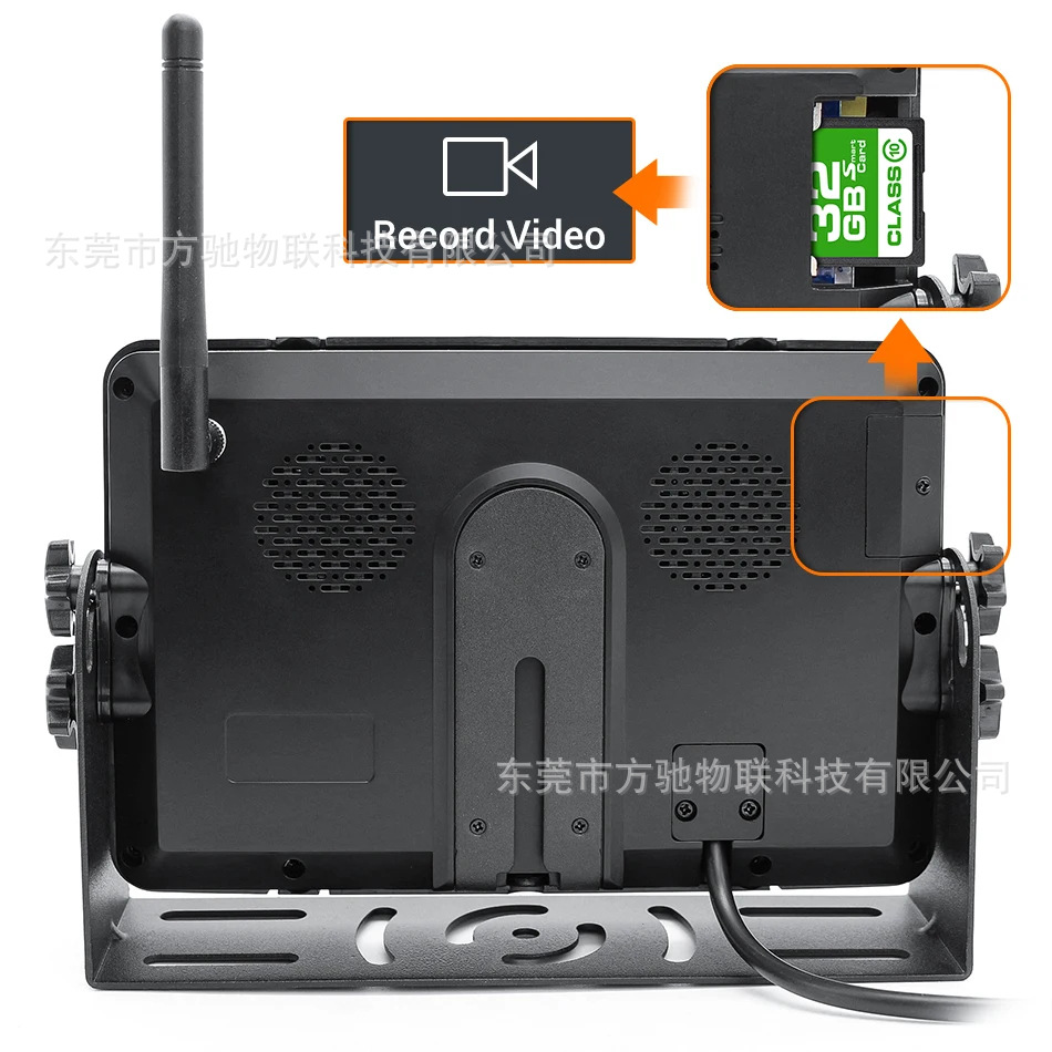 7inch Truck Wireless Recorder Crane Forklift 1080P Reversing Image Wireless Camera Infrared Night Vision 24V
