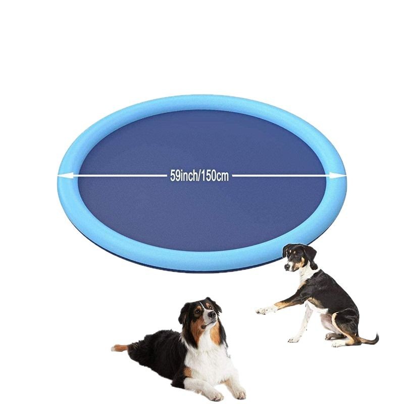 Nuevo al aire libre mascotas anti-deslizante cojín de rociador puede nadar piscina plegable Amazon mascotas perros piscina de baño