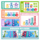 Cross-border Hot Selling Children's Fabric Fishing Toy Digital Pair Puzzle Montessori Early Education Baby Crawling Mat Game Mat