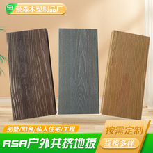 塑木地板阳台栈道地板生态板木塑地板木塑地板140*22圆孔出口WPC