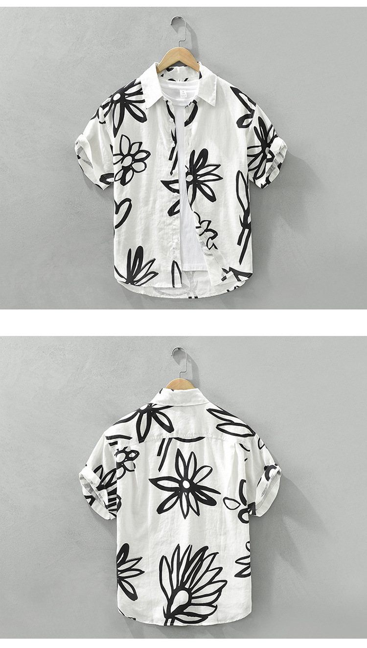 Floral Linen Shirt 4