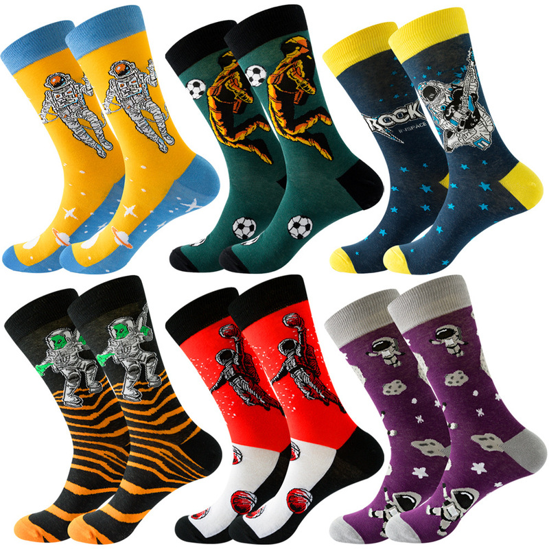 ins Amazon Autumn and Winter New Cosmic Men's Socks Astronaut Tide Socks Basketball Socks Soccer Alien Socks ins Amazon Autumn and Winter New Cosmic Men's Socks Astronaut Tide Socks Basketball Socks Soccer Alien Socks