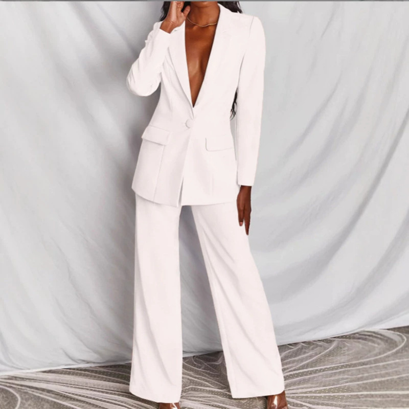 2026 New Spring and Autumn European and American Fashion Lapel Slim Fit Cardigan Elegant Women's Blazer Suit 2026 New Spring and Autumn European and American Fashion Lapel Slim Fit Cardigan Elegant Women's Blazer Suit