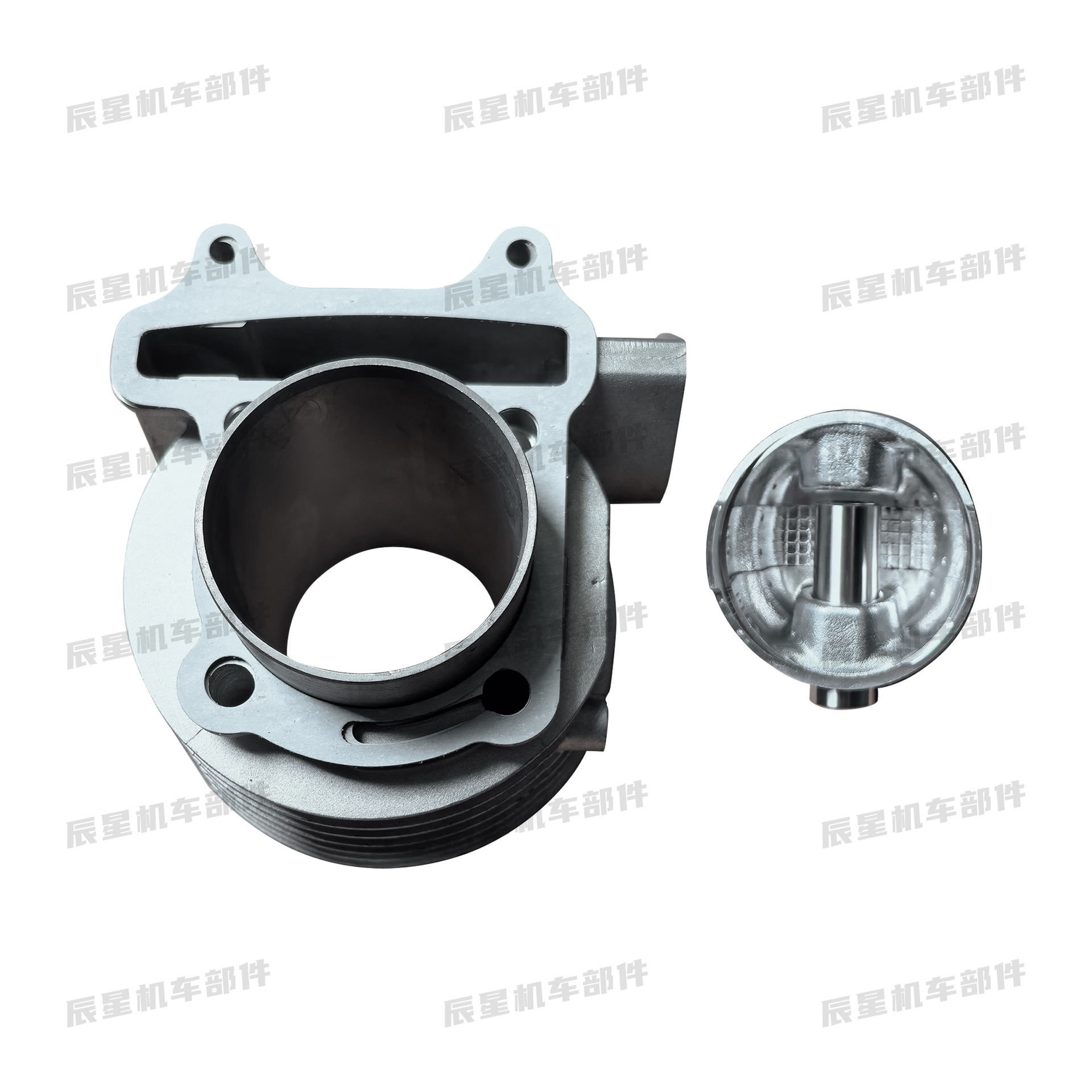 Scooter Engine Parts Gy6-150Cc Cylinder Piston Assembly Cylinder Liner Assembly 57.4mm