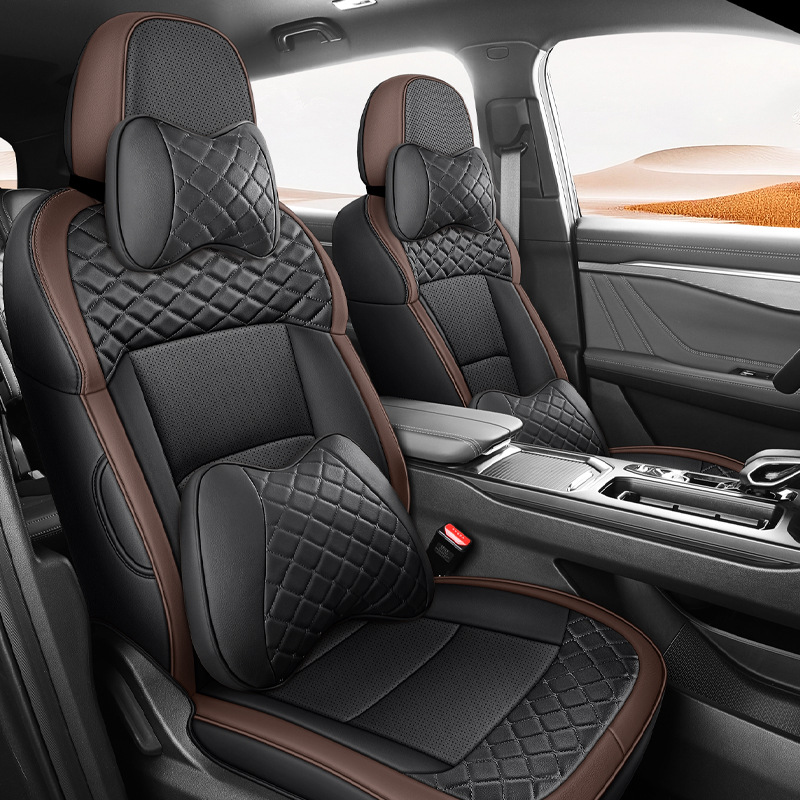 Applicable to 22-2023 Geely Haoyue seat cover seven-seat L all-inclusive seat cover four seasons imitation leather car cushion
