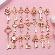 混20款欧美时尚流行饰品钥匙吊坠挂件DIY手链项链耳饰材料速卖通