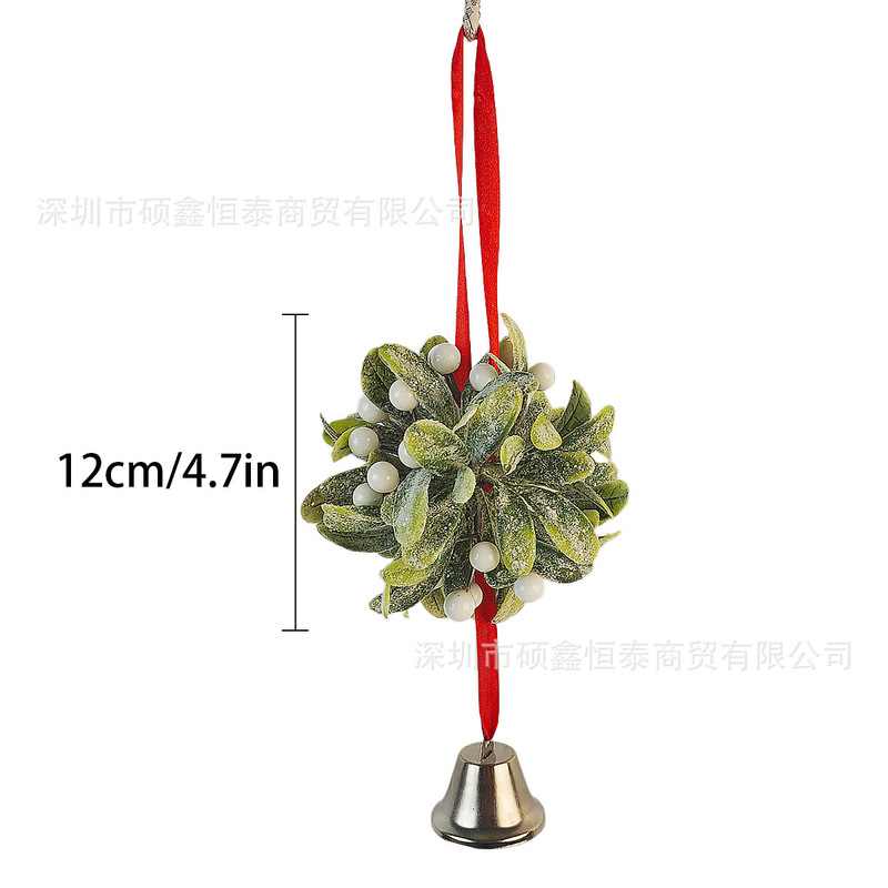 クロスボーダーシミュレーションクリスマスムラーノフラワーボールシミュレーショングリーン植物ホームデコレーションクリスマス装飾ペンダント|undefined