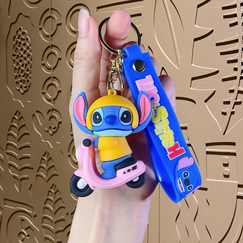 国境を越えた漫画アニメーションステッチ車のキーホルダーペンダントかわいい人形バッグペンダント小さなギフト卸売|undefined