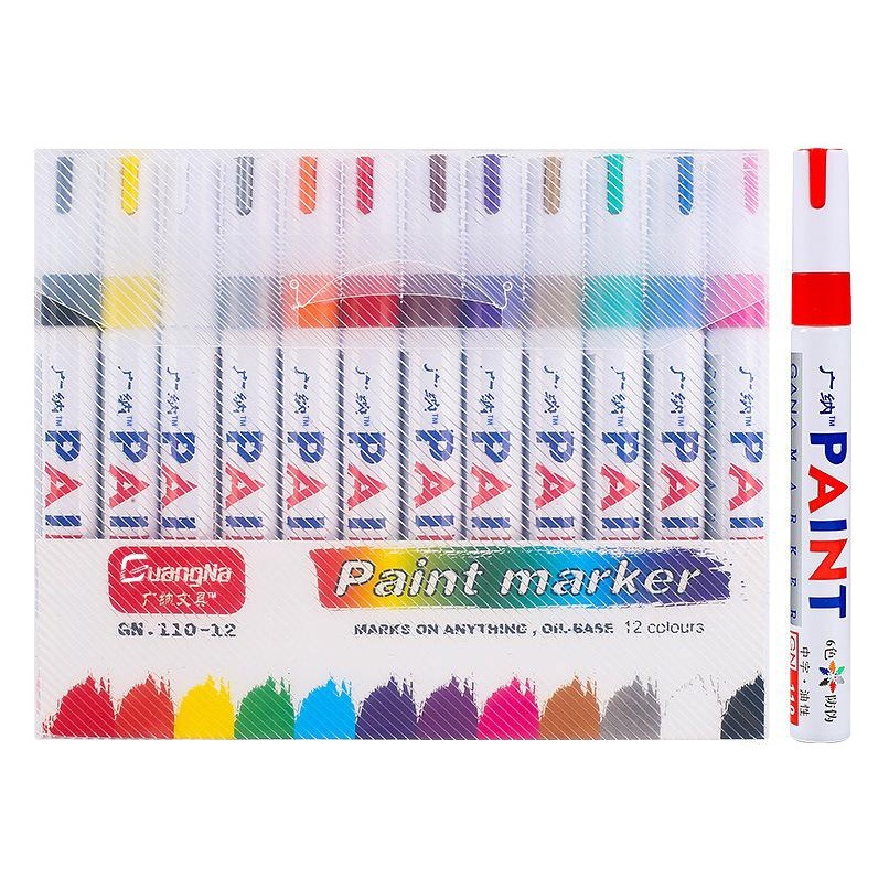 Pluma de pintura de Guangna SP110 álbum graffiti signo-en el título de la pluma de la boda pluma de la pintura de la marca blanca aceitosa pluma