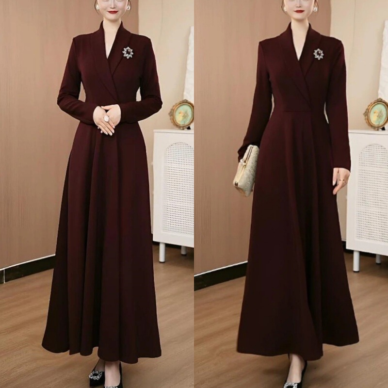 Formal Occasion Elegant Banquet Dress, Long-Sleeved Dress, New Style for Spring, Summer, Autumn, and Winter, Slim-Fitting Dress That Enhances Your Elegance Formal Occasion Elegant Banquet Dress, Long-Sleeved Dress, New Style for Spring, Summer, Autumn, and Winter, Slim-Fitting Dress That Enhances Your Elegance