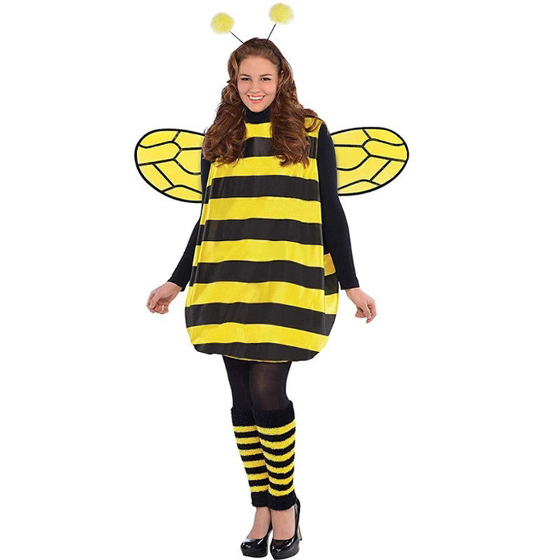 2025 New Halloween Party Carnival Bee Adult Costume Cosplay Little Wasp Honey Collection Costume