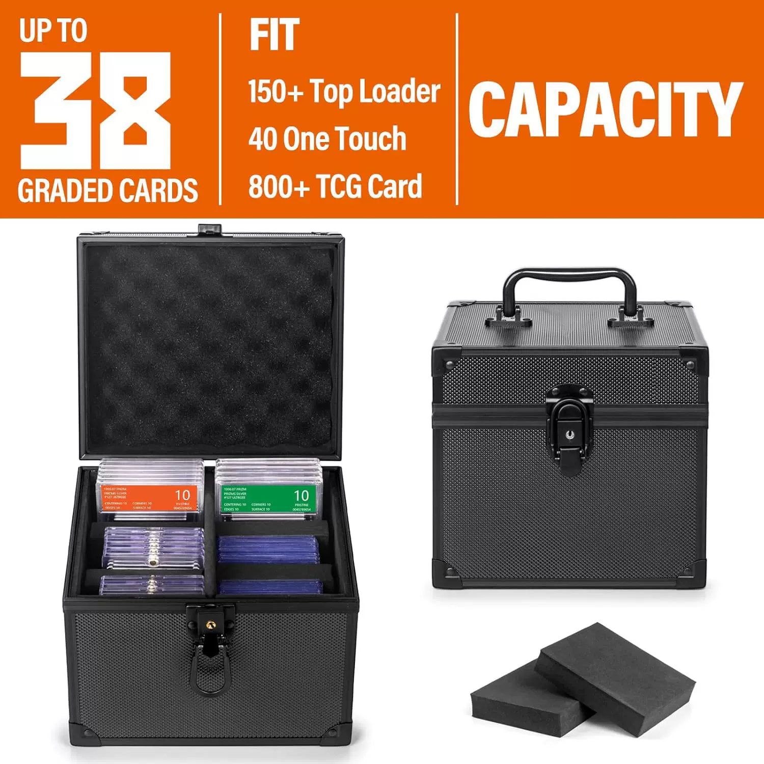 黑色铝合金工具箱卡牌桌游收纳箱户外旅行便携式手提工具箱批发