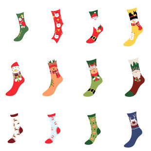 Autumn and winter cartoon socks socks Christmas socks cotton socks couples new cotton socks