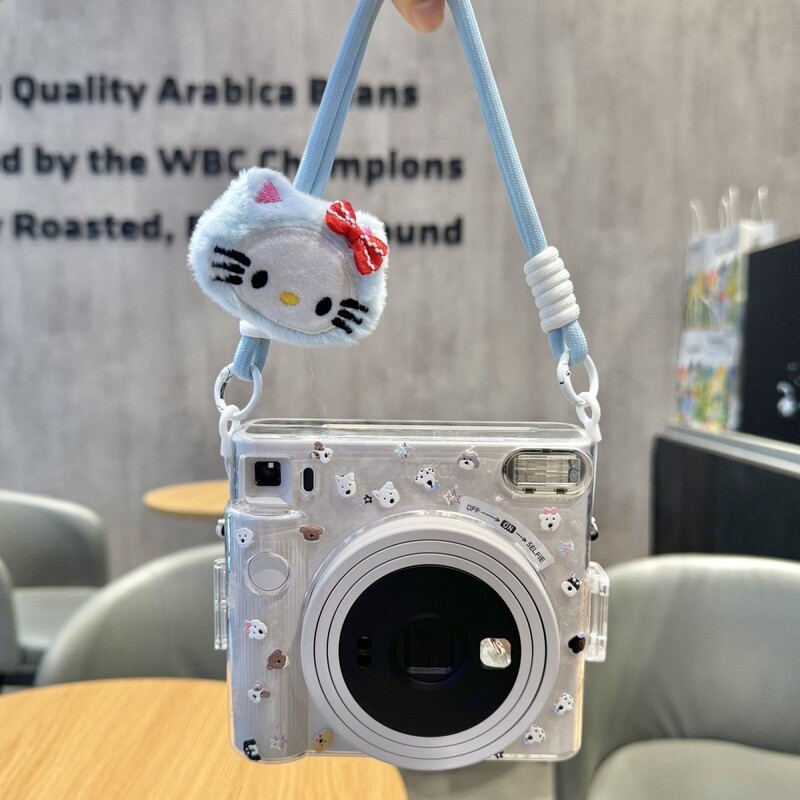 Fuji Instax Sq1 Special Transparent Protective Case Sq1 Shoulder Strap Cute Camera Bag Strong and Durable