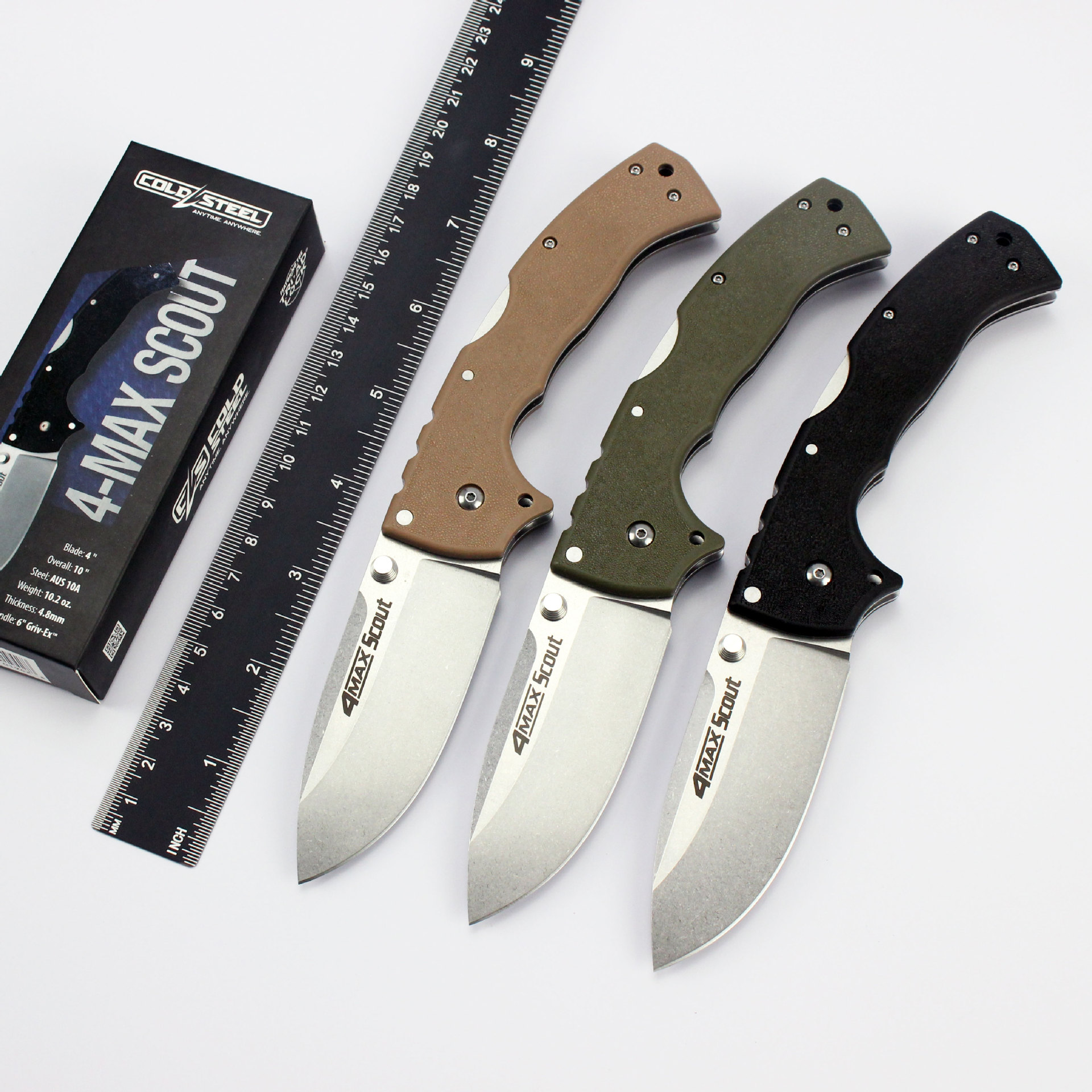 厂家批发冷钢4MAX折刀折叠刀户外刀水果刀野营工具