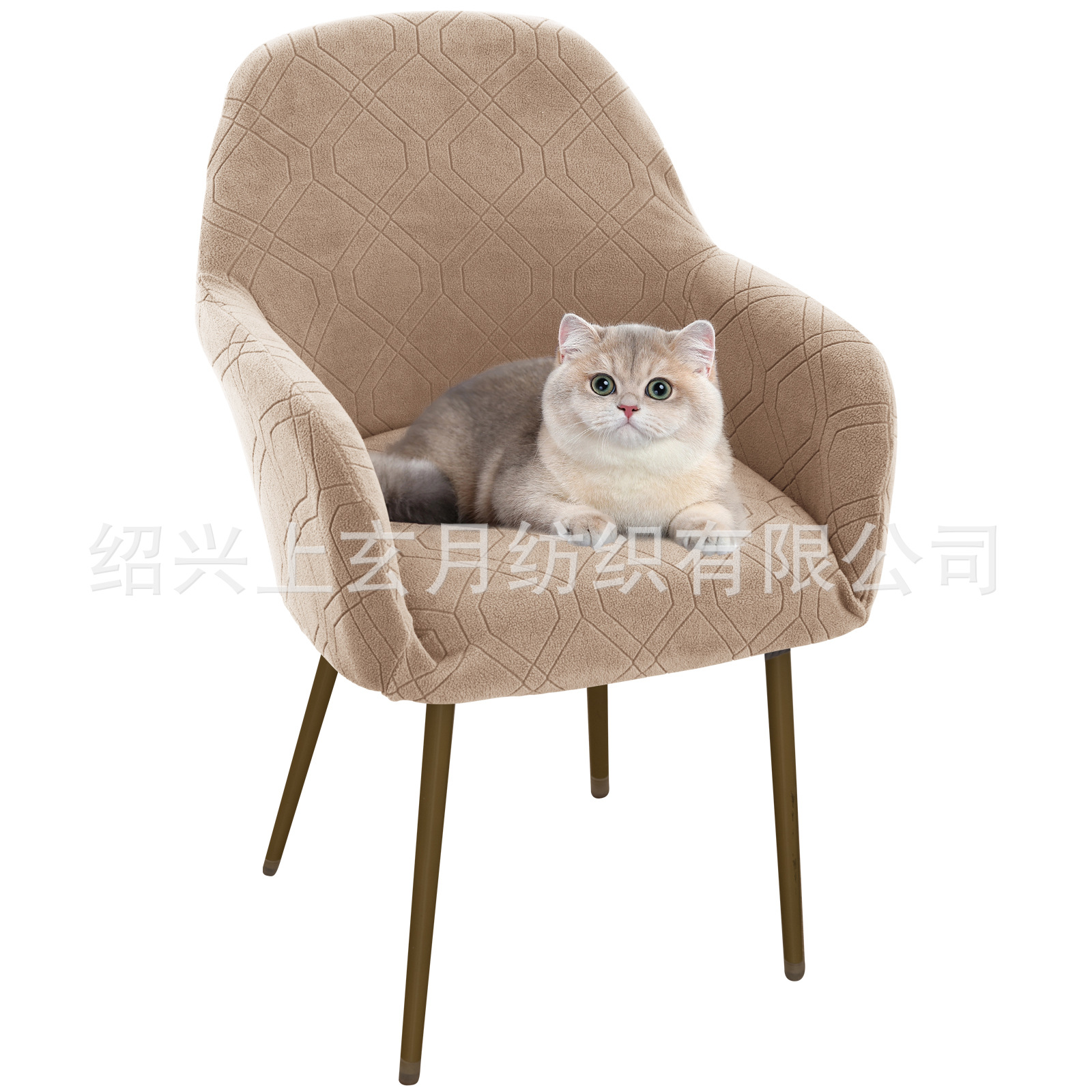 Curved Chair Cover New Style Elastic All-inclusive Household Stool Cover Cover Cover Anti-cat-scratch Four Seasons Universal Dining Chair Cover
