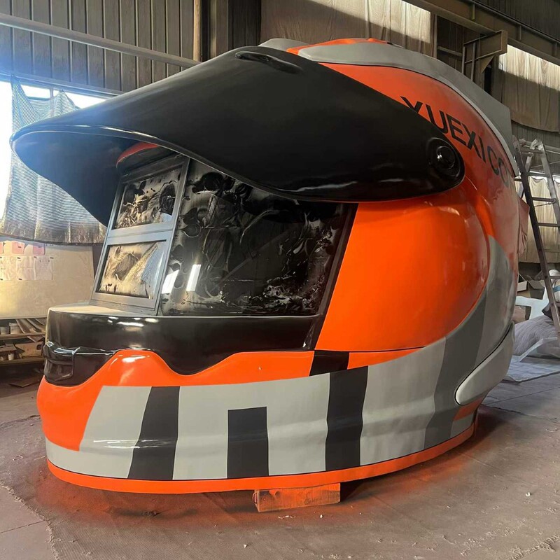 Jia Chuan Creative Motorcycle Travel Photo-Ready Internet-Famous Coffee House New Product Sale: Giant Helmet Food Truck Customization Jia Chuan Creative Motorcycle Travel Photo-Ready Internet-Famous Coffee House New Product Sale: Giant Helmet Food Truck Customization