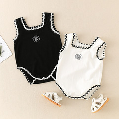 Baby Girl Summer Outfit Thin Undershirt Pajamas for Newborns Cute Princessonesie for Summer Birthday