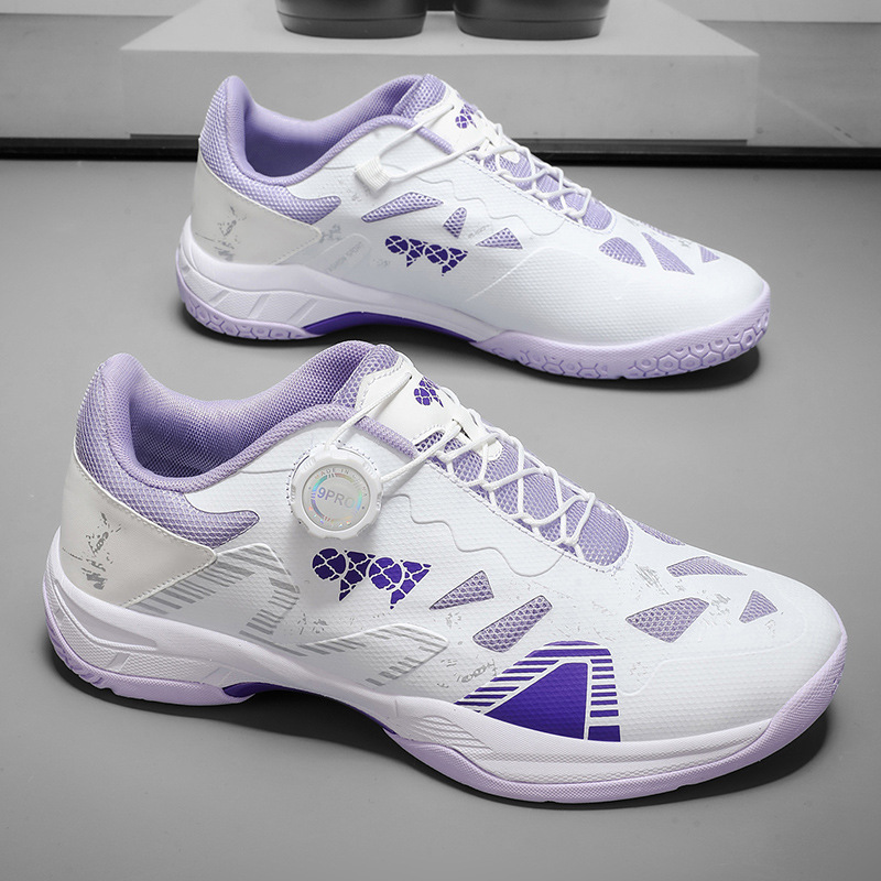 Nuevos zapatos de bádminton casuales transpirables antideslizantes hombres y mujeres zapatos de tenis de mesa ligeros zapatos de entrenamiento de tenis en stock
