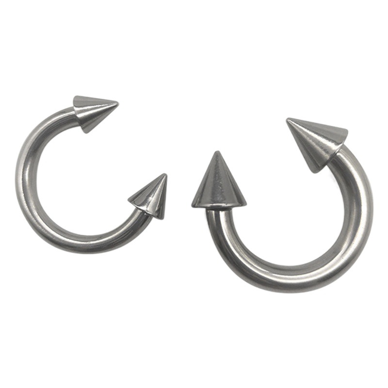 Wholesale stainless steel C- ring nose ring horseshoe ring ear studs body piercing tattoo niche jewelry European and American Amazon