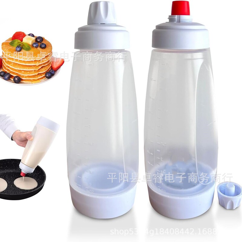 TV Hand Batter Mixing Bottle Batter Dispenser Cream Mixing Dispenser Pot Muffin Mixing Bottle with Scale TV Hand Batter Mixing Bottle Batter Dispenser Cream Mixing Dispenser Pot Muffin Mixing Bottle with Scale