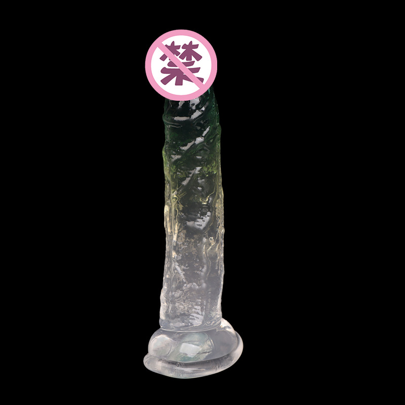 Crystal Transparent Suction Cup Dildo with TPE Body and Strong Suction Base — detail image 9
