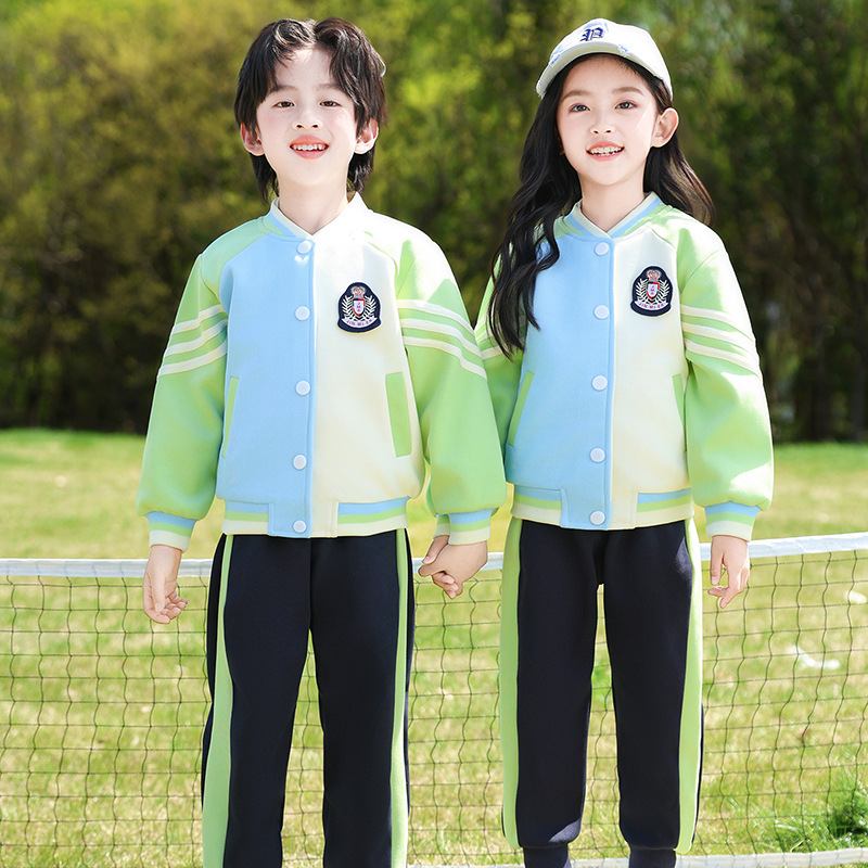 小学生校服冲锋衣三件套秋冬季班服短袖套装运动会幼儿园园服夏装|undefined
