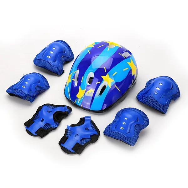 Children's Balance Car Protector Seven-Piece Set Skates Twisted Car Skateboard Combination Sports Protector Helmet