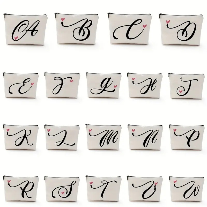 Transfronterizo Amazon Temu popular carta de impresión de lino impermeable de doble cara de impresión bolsa de cosméticos bolsa de cremallera bolso de las señoras