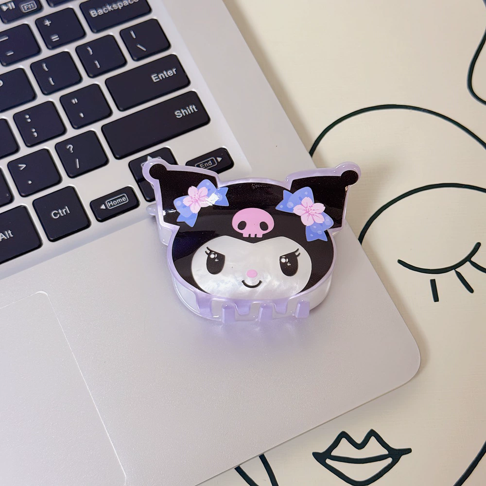 Заколка (Sanrio) Hello Kitty и друзья, мультяшная детская заколка из перламутрового акрила 6×5×5 см