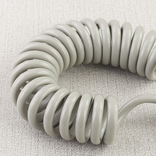 Bedroom spray gun telephone line telescopic hose water pipe leak-proof shower head large flow PU gray explosion-proof pipe