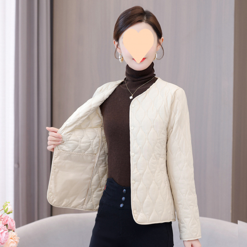 2025秋冬內膽新款羽絨棉保暖棉服短款輕薄棉衣寬鬆棉襖外套