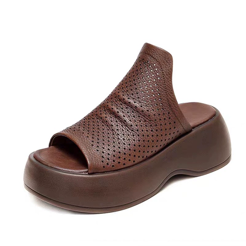 Summer retro slippers, sandals, 2023