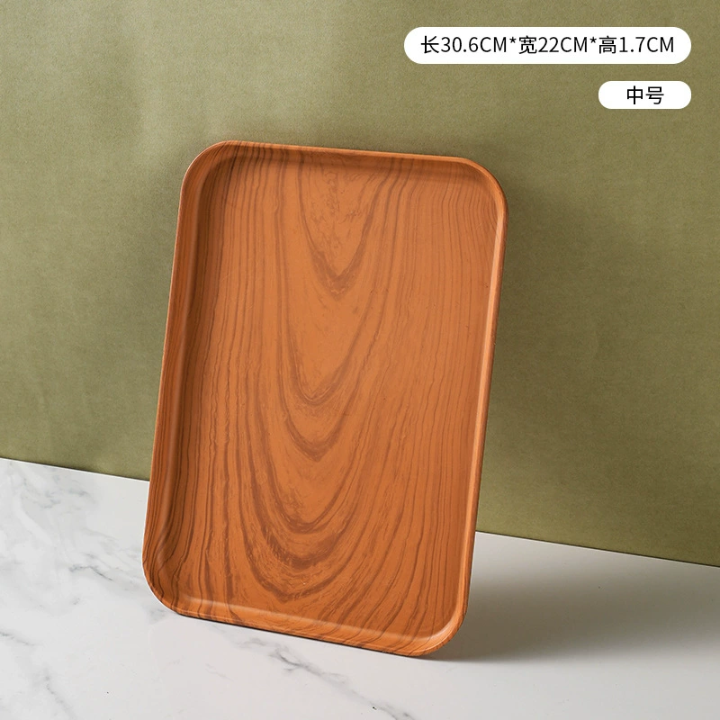 Nordic INS wheat straw trap household color plates commercial barbecue bakery dish large plastic tea plate