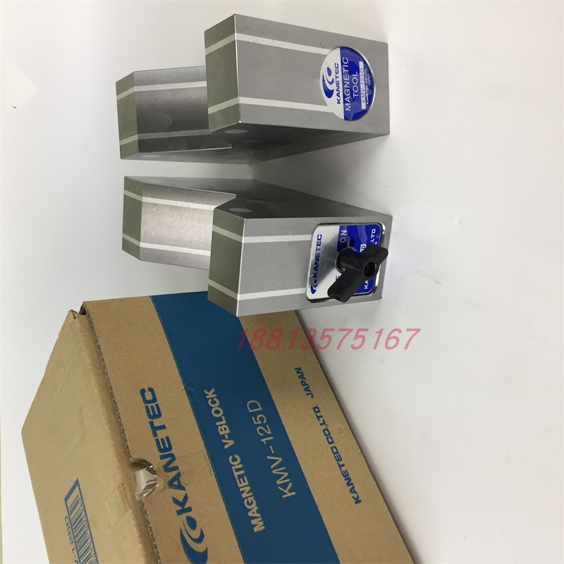 原装正品日本KANETEC强力V型槽永磁夹具KMV-50D 80D 125D夹持工具